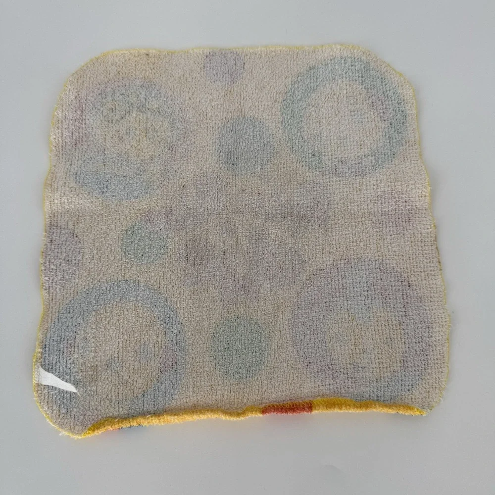 Rolie‎ Polie Olie Wash Cloth Rare Mom Dad Zowie Yellow Terry Cloth Disney